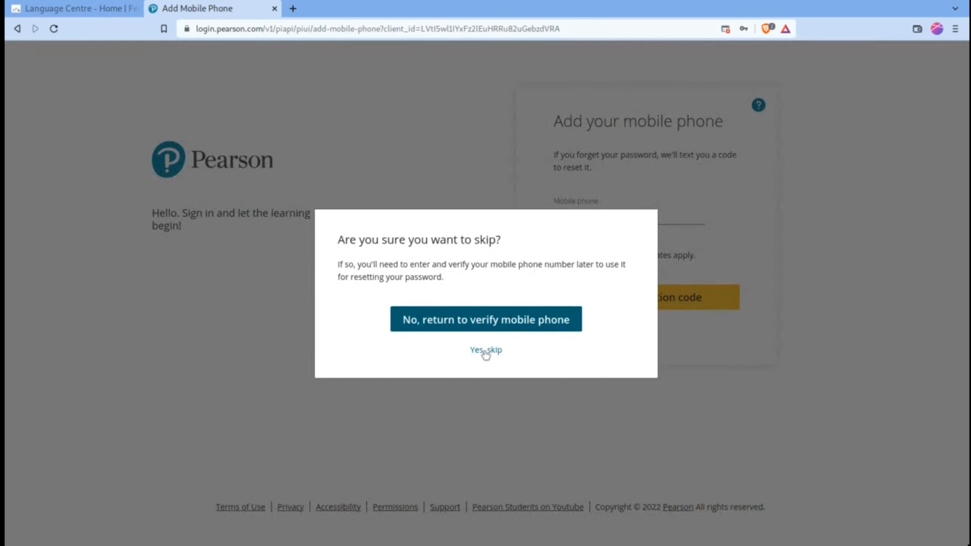 Add Skip Number Page
